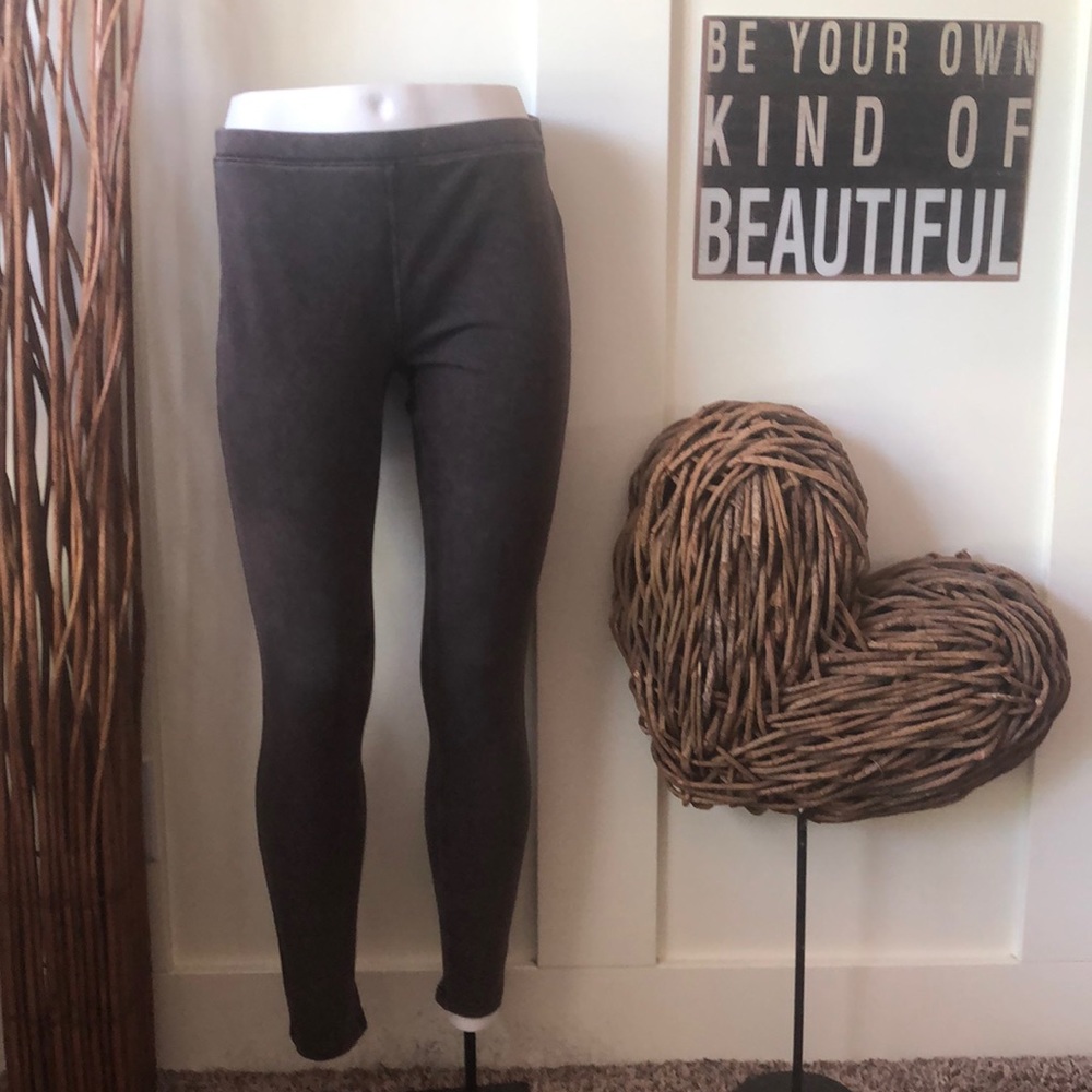 Simply Vera VeraWang brown twill leggings